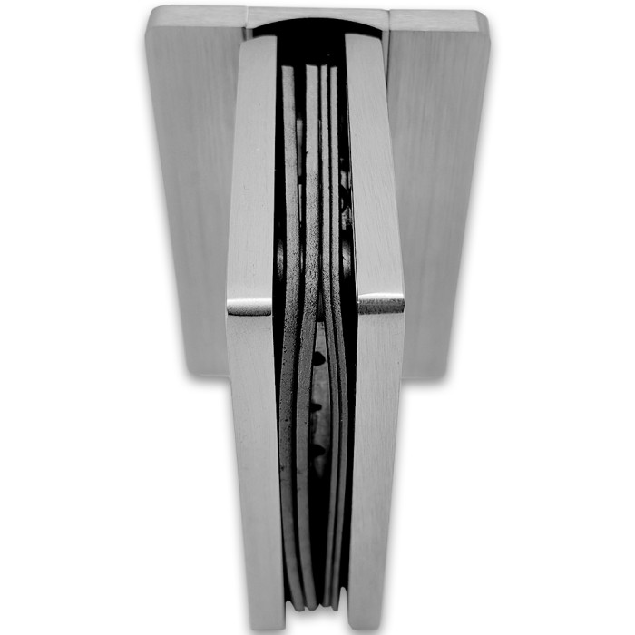 Петля Афина FDP-131-DEF с дефектом стена-стекло центр. крепление, латунь/матовый