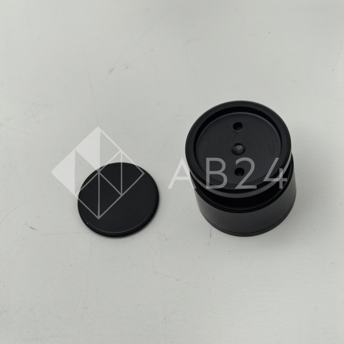 Точечное крепление FKK-32 с крышкой 19-26 мм без зенковки, O35 мм регулируемое для стекла 10-12 мм, нержавейка/черный