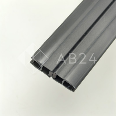 Уплотнитель магнитный ПРЕМИУМ 180° серый 2.5 м под стекло 8 мм FDPP-513.8