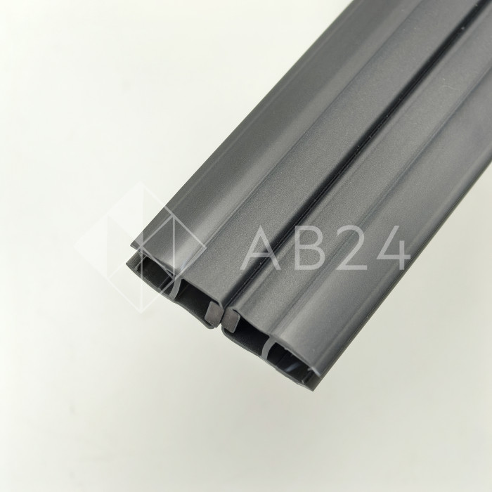 Уплотнитель магнитный ПРЕМИУМ 180° серый 2.5 м под стекло 8 мм FDPP-513.8