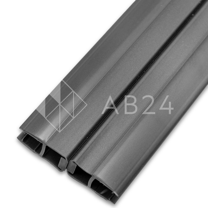 Уплотнитель магнитный ПРЕМИУМ 180° серый 2.5 м под стекло 8 мм FDPP-513.8