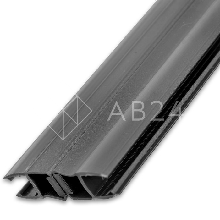 Уплотнитель магнитный ПРЕМИУМ 180° серый 2.5 м под стекло 8 мм FDPP-513.8