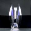 Бевелс AV305 дихроичный (3 элемента) 43 х 394 мм синяя шиншилла