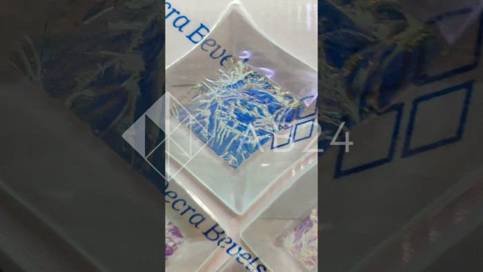 Бевелс AV305 дихроичный (3 элемента) 43 х 394 мм синяя шиншилла