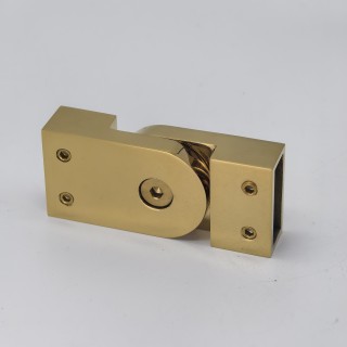 Соединитель FDC-43 трубы 30х10, горизонтальный регулируемый, нержавейка/золото