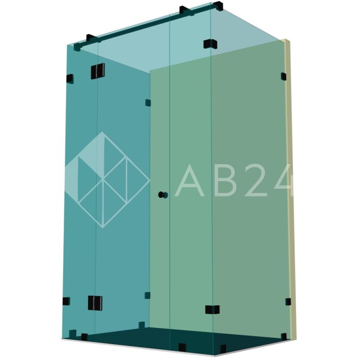 Душевая кабина п-образная DK-404К на коннекторах