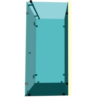 Душевая кабина п-образная DK-404К на коннекторах