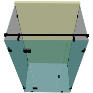 Душевая кабина п-образная DK-404К на коннекторах
