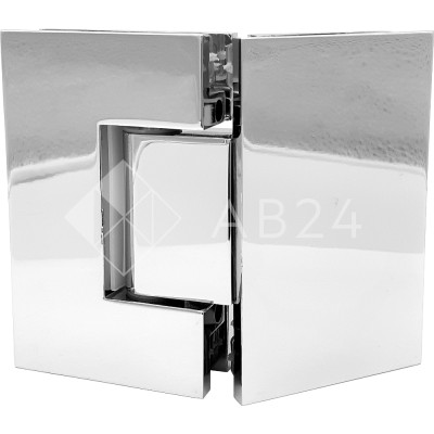 Петля Альфа α FDP-14 стекло-стекло 135°, цинк/хром