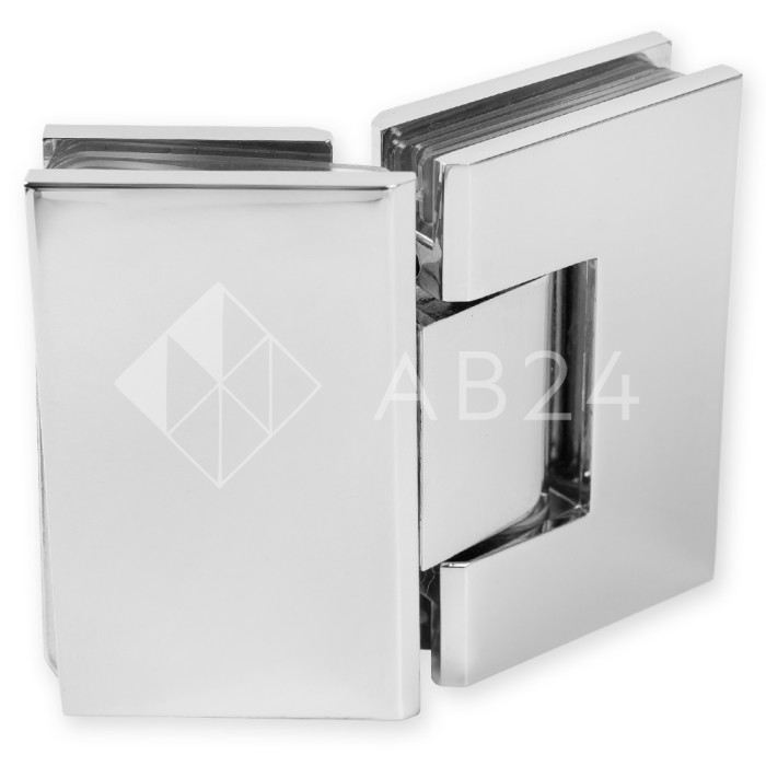 Петля Альфа α FDP-14 стекло-стекло 135°, цинк/хром