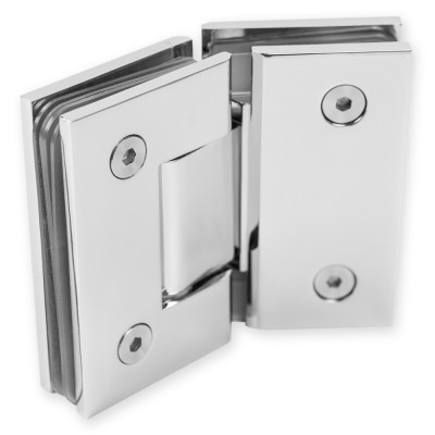 Петля Альфа α FDP-14 стекло-стекло 135°, цинк/хром