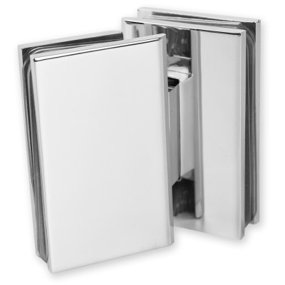 Петля Альфа α FDP-14 стекло-стекло 135°, цинк/хром