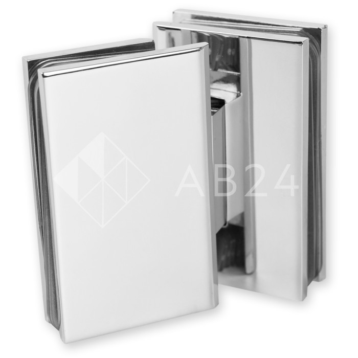 Петля Альфа α FDP-14 стекло-стекло 135°, цинк/хром