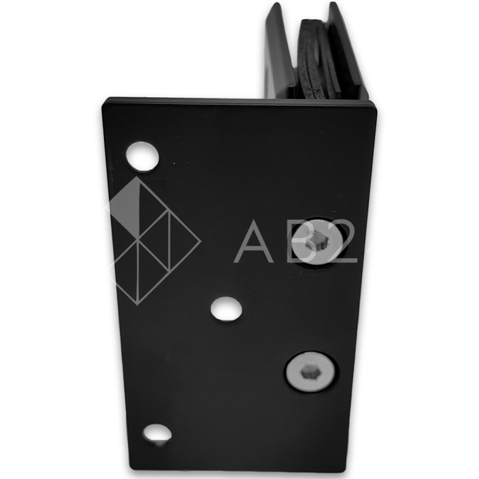 Петля Бета β FDP-20E стена-стекло с бок. креплением, нержавейка/черный