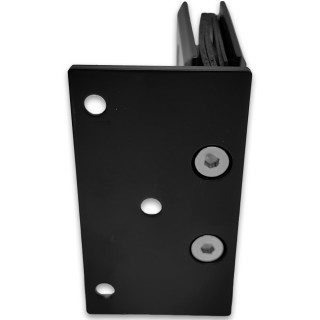 Петля Бета β FDP-20E стена-стекло с бок. креплением, нержавейка/черный