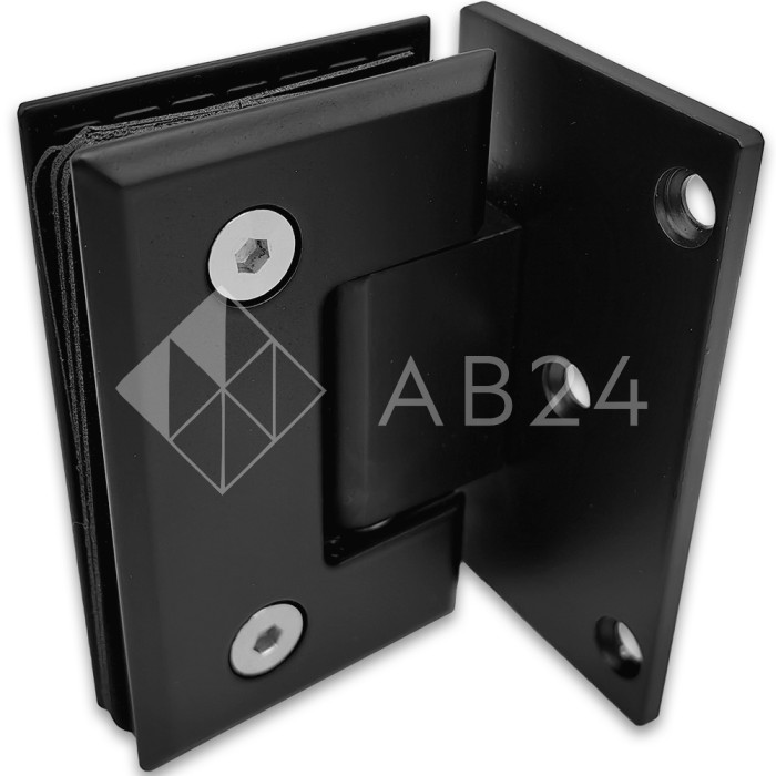 Петля Бета β FDP-20E стена-стекло с бок. креплением, нержавейка/черный