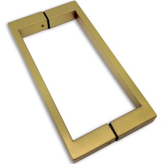 Ручка скоба FDR-76, 20х10х200 мм, нержавейка/брашированное золото