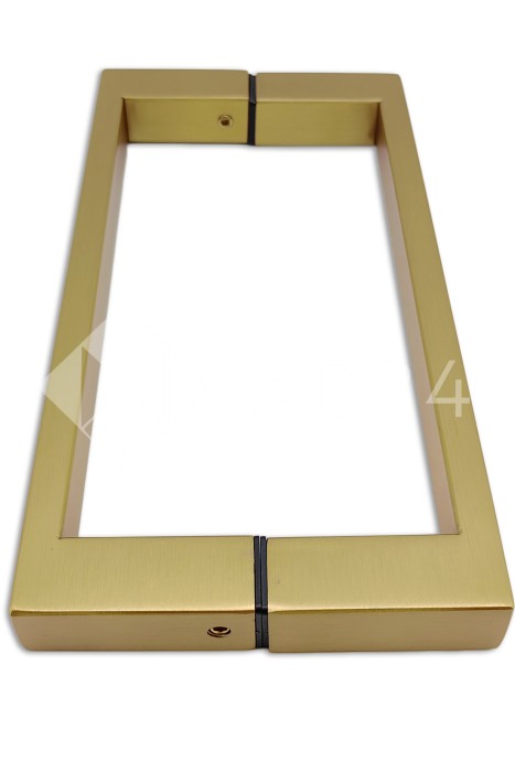 Ручка скоба FDR-76, 20х10х200 мм, нержавейка/брашированное золото