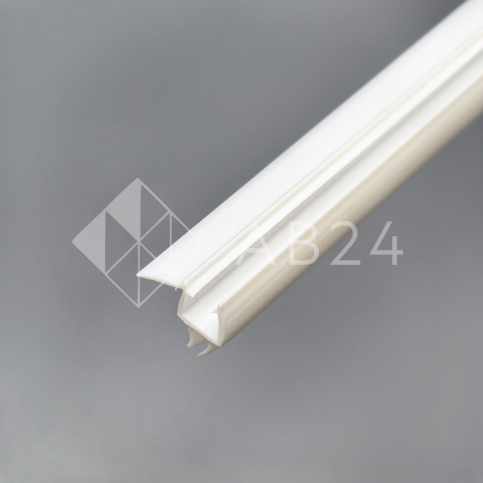 Уплотнитель ПРЕМИУМ нижний белый 1.1 м под стекло 8 мм FDPP-436.8