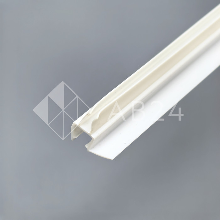 Уплотнитель ПРЕМИУМ нижний белый 1.1 м под стекло 8 мм FDPP-436.8