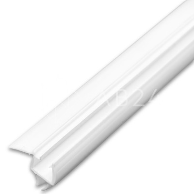 Уплотнитель ПРЕМИУМ нижний белый 1.1 м под стекло 8 мм FDPP-436.8