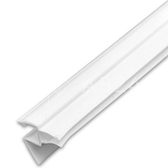 Уплотнитель ПРЕМИУМ нижний белый 1.1 м под стекло 8 мм FDPP-436.8