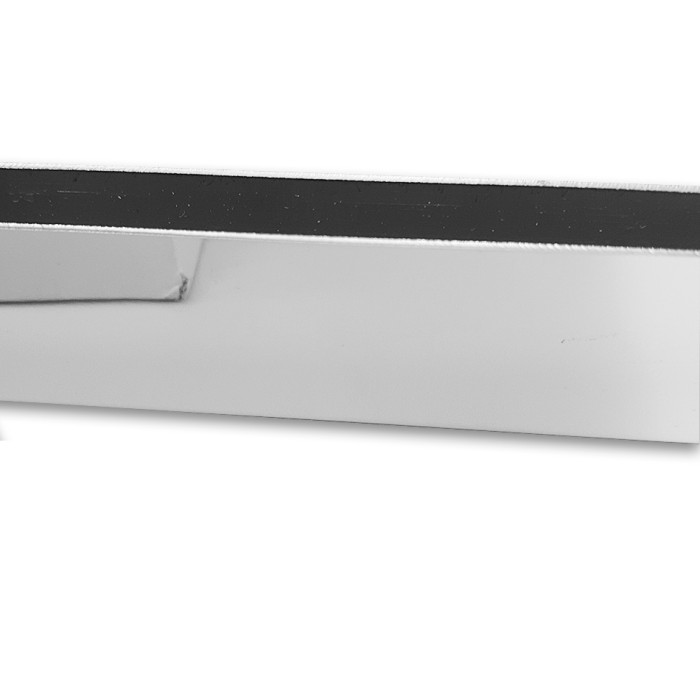 Профиль для стекла FDPA-53.3 с дефектом, 20х10,5х1, длина 3 м, нержавейка/полированный