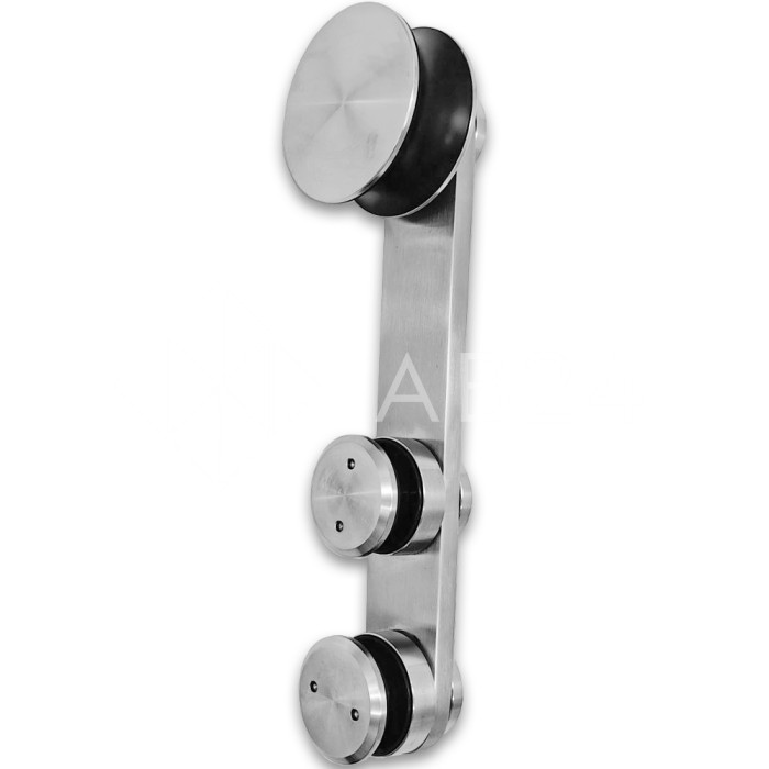 Каретка FDS-70 для раздвижной системы FDS-10, плоская без зенковки, нержавейка/матовый