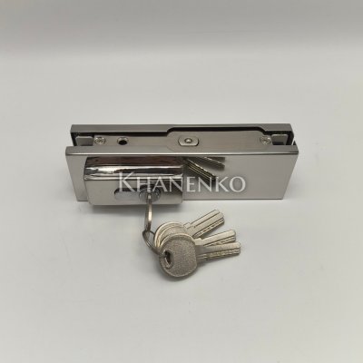 Замок FKZ-30 с овальным ригелем ключ/ключ, нержавейка/полированный