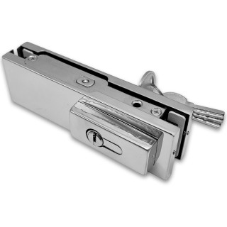 Замок FKZ-30 с овальным ригелем ключ/ключ, нержавейка/полированный