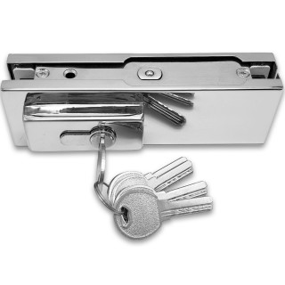 Замок FKZ-30 с овальным ригелем ключ/ключ, нержавейка/полированный