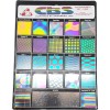 Набор дихроичного стекла для фьюзинга CBS Dichroic System 96, Clear, 23 шт