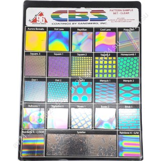 Набор дихроичного стекла для фьюзинга CBS Dichroic System 96, Clear, 23 шт