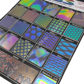 Набор дихроичного стекла для фьюзинга CBS Dichroic System 96, Clear, 23 шт