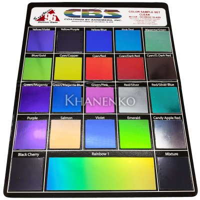 Набор стекла для фьюзинга CBS Dichroic System 96, Clear, 23 шт
