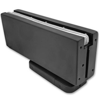 Петля с доводчиком FKD-04 нагрузка от 60 до 85 кг, нержавейка/черный