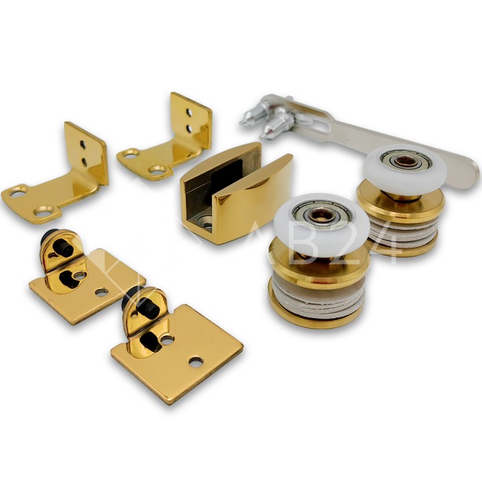 Раздвижная система FDS-3 (без трека), нержавейка/золото