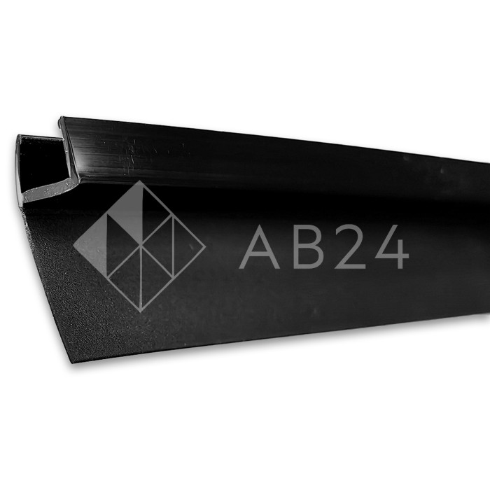 Уплотнитель узкопрофильный ПРЕМИУМ Ч-образный черный 2.5 м, ус 18 мм под стекло 8 мм FDPP-712.8