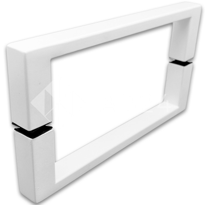 Ручка скоба FDR-76, 20х10х200 мм, нержавейка/белый