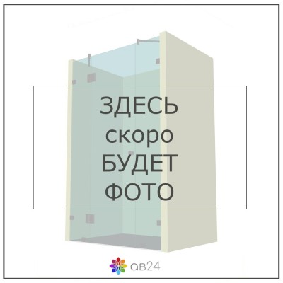 Стойка FOS-02 для стекла напольная 95х160 мм без сверления, дюплекс/черный
