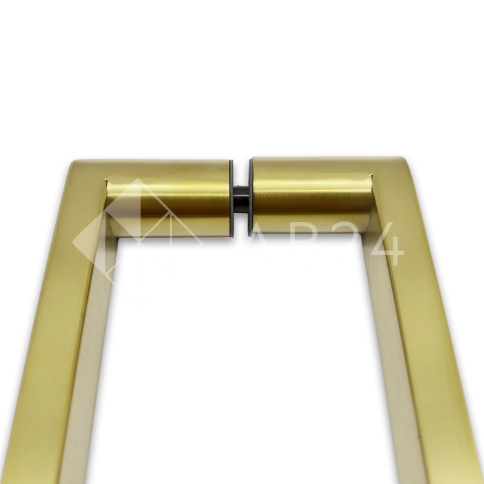 Ручка скоба FDR-86, 25*200*225 мм, нержавейка/брашированное золото