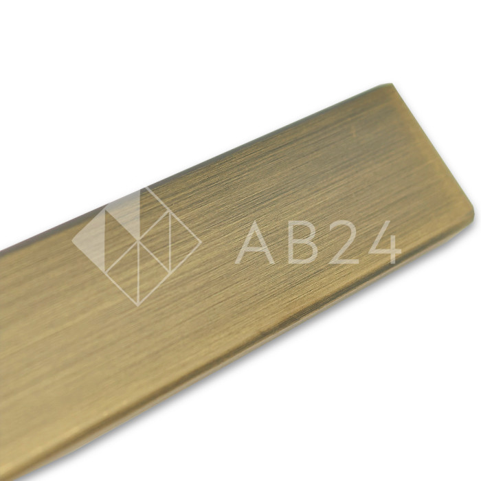 FDT-393 SUS304/BZ: Труба 30х10х2 мм 3 м, нержавейка/бронза