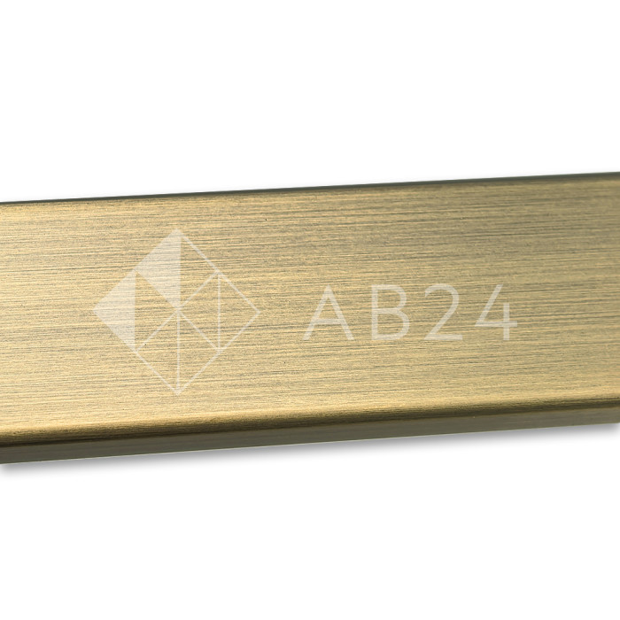 FDT-393 SUS304/BZ: Труба 30х10х2 мм 3 м, нержавейка/бронза