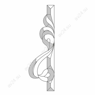 Бевелс VB 1012R / RB 1012R (8 элементов) 88 х 317 мм