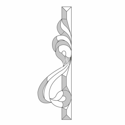 Бевелс VB 1012R / RB 1012R (8 элементов) 88 х 317 мм