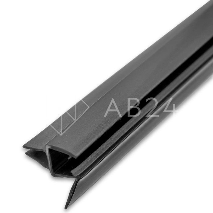 Уплотнитель ПРЕМИУМ нижний серый 1.1 м под стекло 8 мм FDPP-436.8