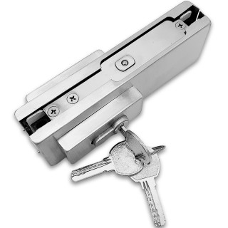 Замок FKZ-30 с овальным ригелем ключ/ключ, нержавейка/матовый