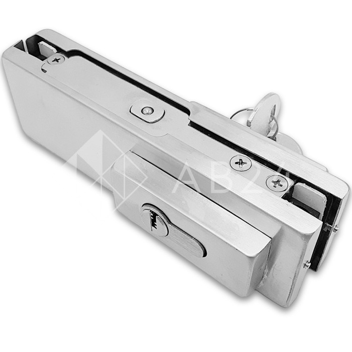 Замок FKZ-30 с овальным ригелем ключ/ключ, нержавейка/матовый