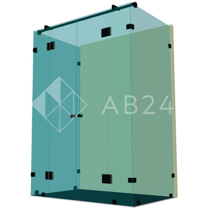 Душевая кабина п-образная DK-405К на коннекторах