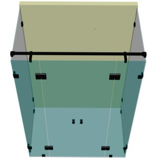 Душевая кабина п-образная DK-405К на коннекторах